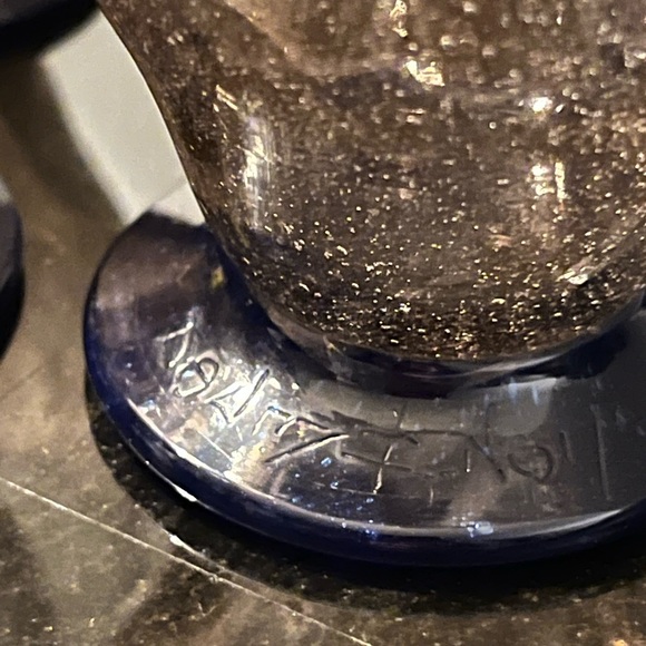 DAUM NANCY CORDIALS BUBBLEGLASS HANDBLOWN GLASS SET 5pc VERY RARE GLASS - Picture 6 of 16